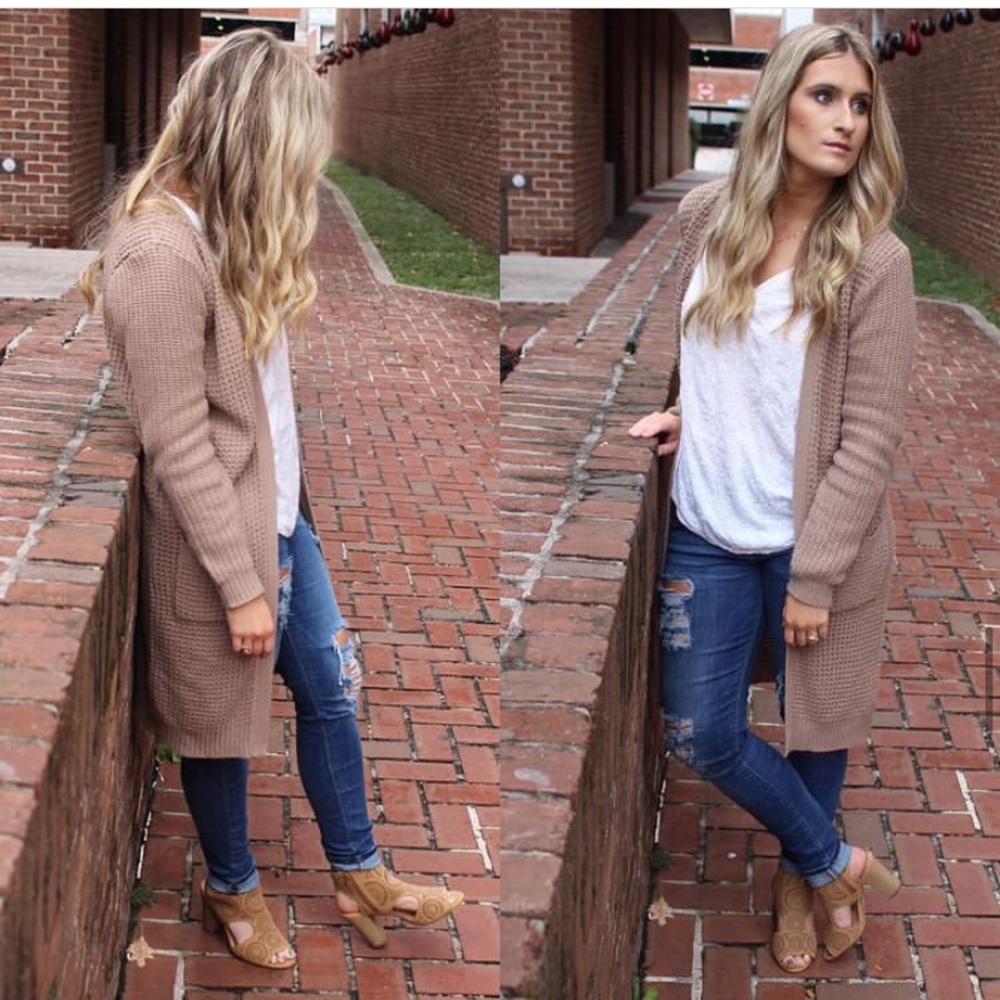 Waffle Knit Cardigan